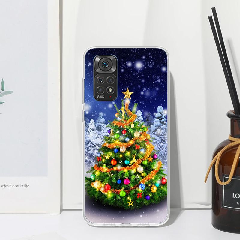 Merry Christmas Tree Snow Phone Case For Xiaomi Redmi Note 15 13 14S 14 Pro Plus 12S 11S 10S 12 11E 10 11T Art Fundas Back Cover