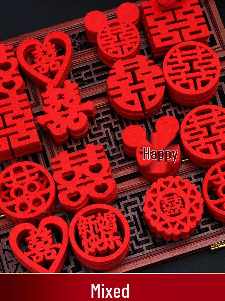 Adesivos Dupla Felicidade Lançados à Mão para Decoração de Casamento e Escada