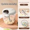 Manual Vegetable and Fruit Chopper 900ml Capacity 5 Stainless Steel Blades Compact Design Household Food Processor