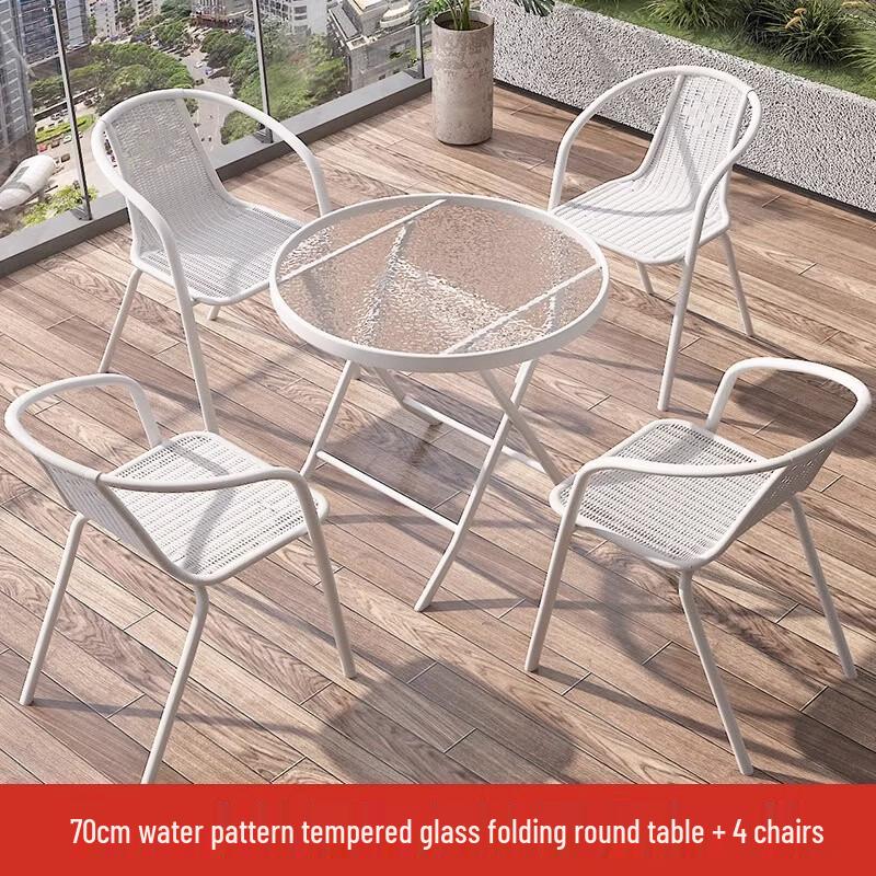 Outdoor Rattan Style Patio Dining Set