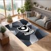 Tappeto Morbido Area Rug con Motivo Calcio Portsmouth FC Antiscivolo Tappeto per Pavimento Interno Tappetino Decorazione Sportiva per Camera da Letto