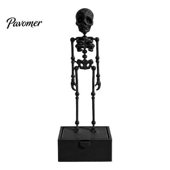 Paesaggio Horror Sottomarino Decorazione Scheletro Danzante Aeratore Acquario con Articolazioni Mobili per Decorazioni Acquario di Halloween, Accessori Spettrali