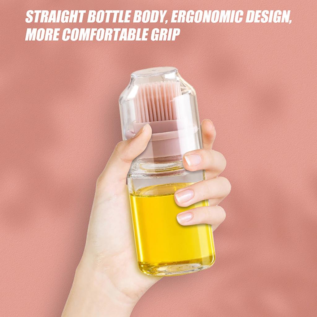 Brush Oil Bottle Silicone Oil Bottle Household Cover And Brush Integrated