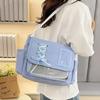 Lightweight Y2K Ulzzang Ita Bag Large Capacity Messenger Handbag Nylon Shoulder Bag  Daily Use