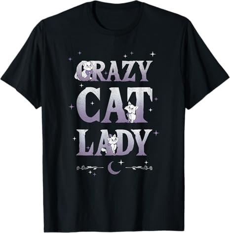 The Aristocats Marie Crazy Cat Lady Black TShirt S