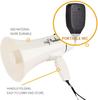 30w High Power Megaphone 240s Recording Bullhorn With Siren Detachable Portable Microphone Usb Port Speakers Sports Ground