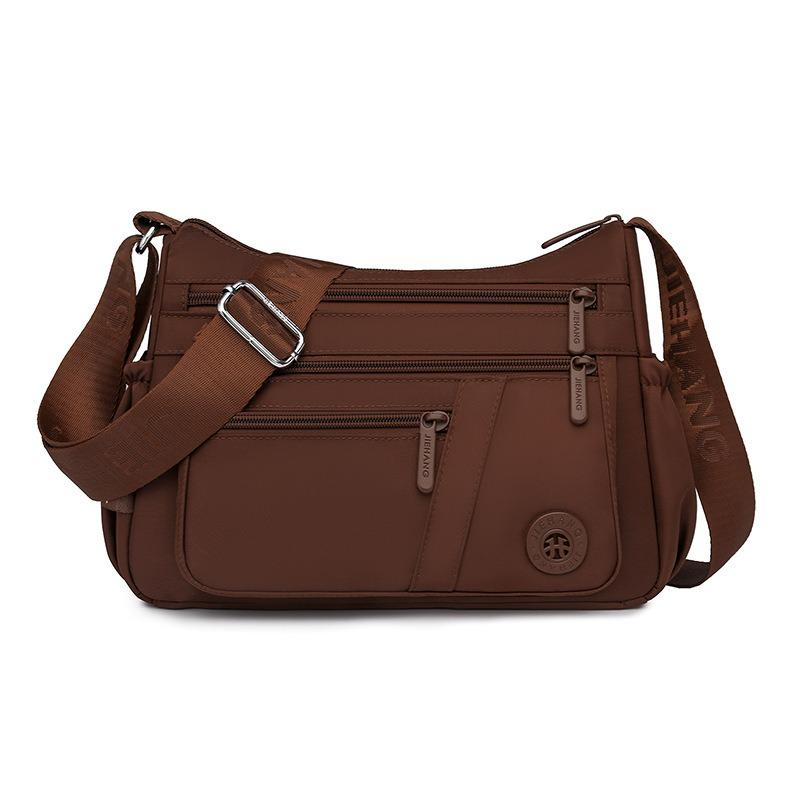 New casual fashion mother bag nylon cloth simple and lightweight multi-layer zipper large capacity travel messenger bag