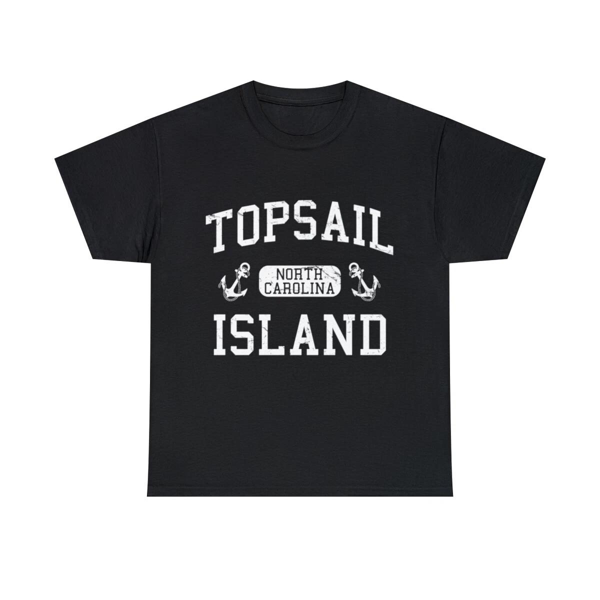 Topsail Island North Carolina Graphic Tee Shirt, S-5XL S