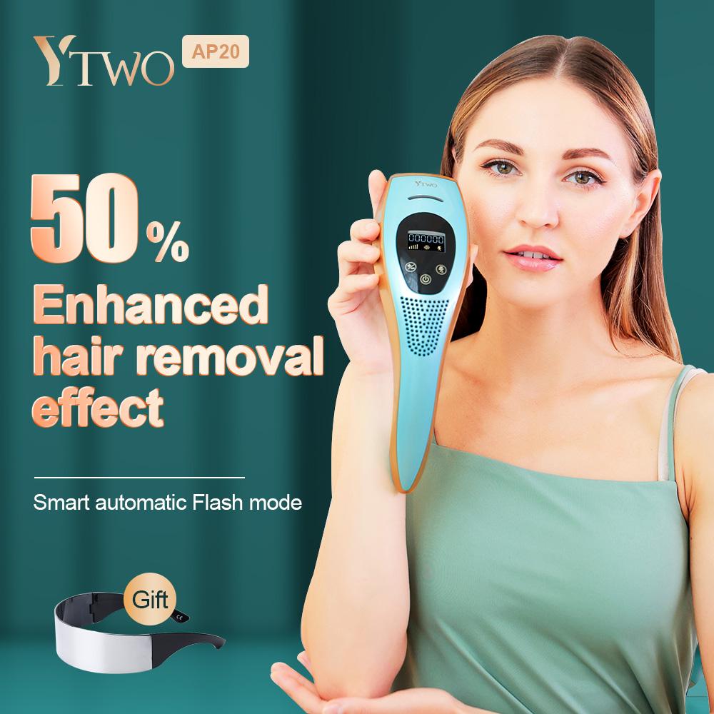 IPL Laser Hair Removal Devicefor Women Unlimited Flashes Permanent Painless Ice Cooling Laser Epilator for Face Whole Body