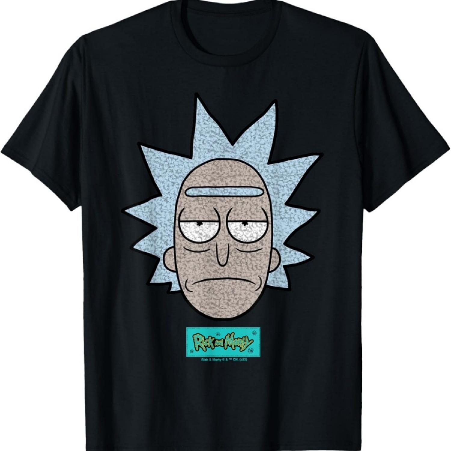 Футболка Рик и Морти Голова Рика XXXXXL разноцветный