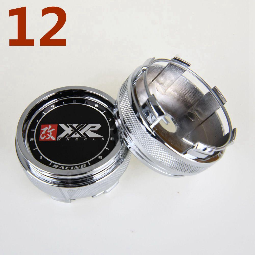 4PCS OD 66MM / ID 62MM Cap Sport Rim Cover XXR Logo Emblem Wheel Center Cap Wheel Hub Cap