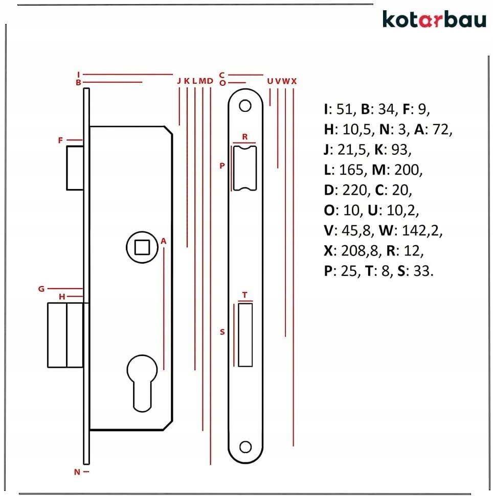 J.roll.insert Lock 72/34 Z223
