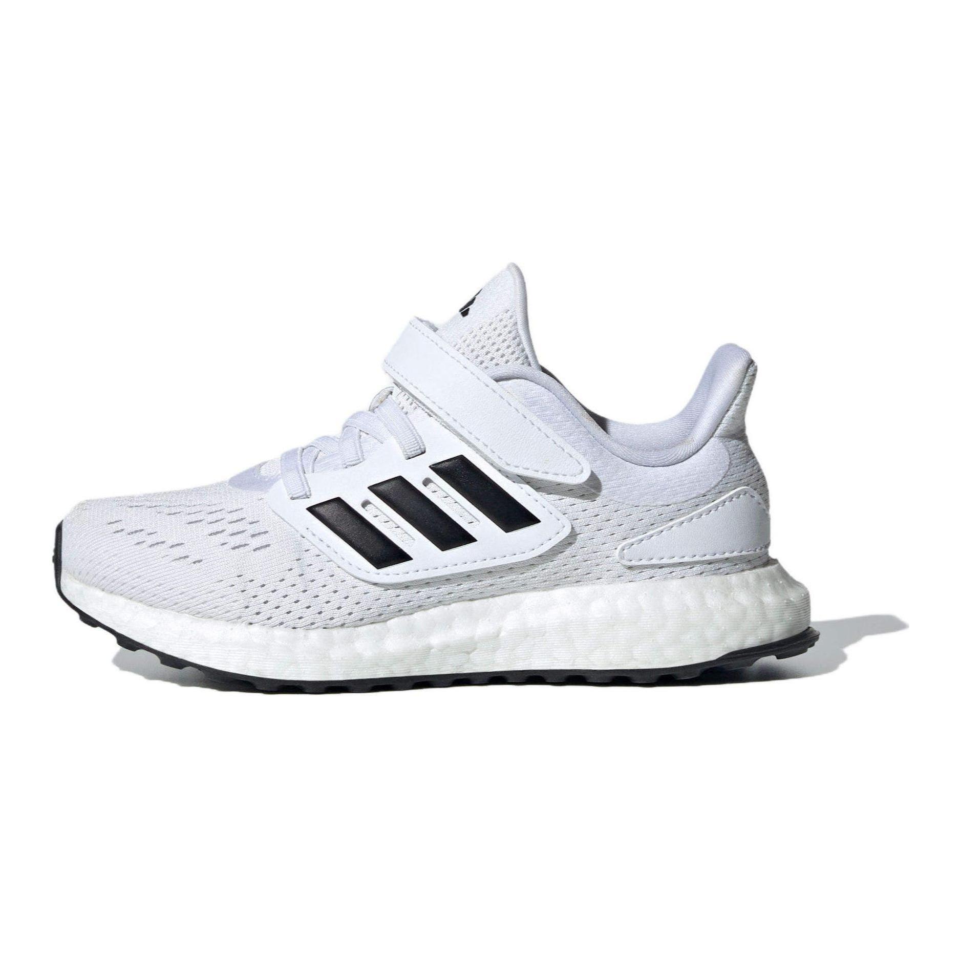 Adidas Pure Boost Abrasion Resistant Lightweight Cushioning Low top Running Shoes White Black Kids  ID8495 28