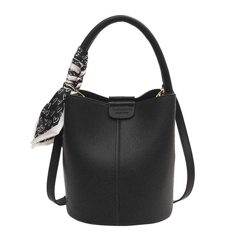 Макарон шелковый шарф сумка-ведро ранняя весна на плечо сумка-мессенджер женская сумка ретро ветер тип ведро