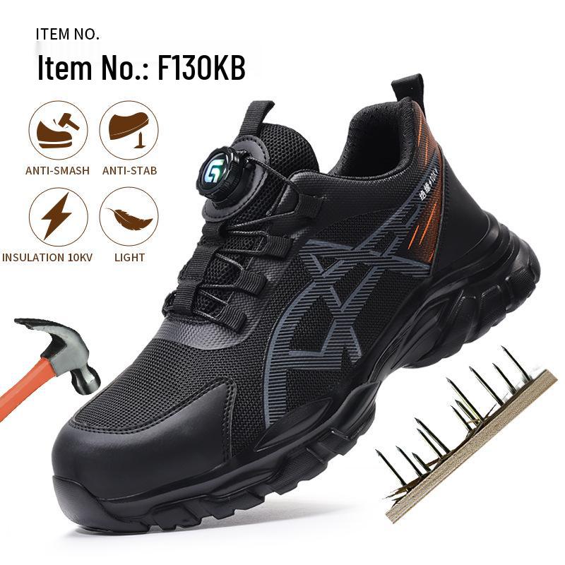 Insulated 10KV Electrician Shoes, Anti-Smash & Anti-Puncture, Fiberglass Toe, Wear-Resistant, Comfortable Protective Safety Shoes for Men.