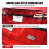 new Car PLAID Emblem Tailgate Sticker Grid Decals Badge Auto Aluminum Letter Decoration For Tesla Model 3 S X Y 2025 Accessories