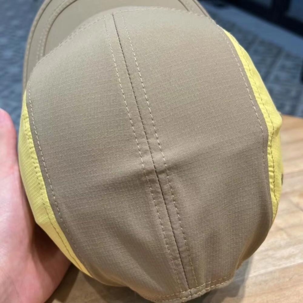 Mesh Baseball Cap Short Brim Duckbill Cap Outdoor Quick-Dry Plain Hat for Men Women