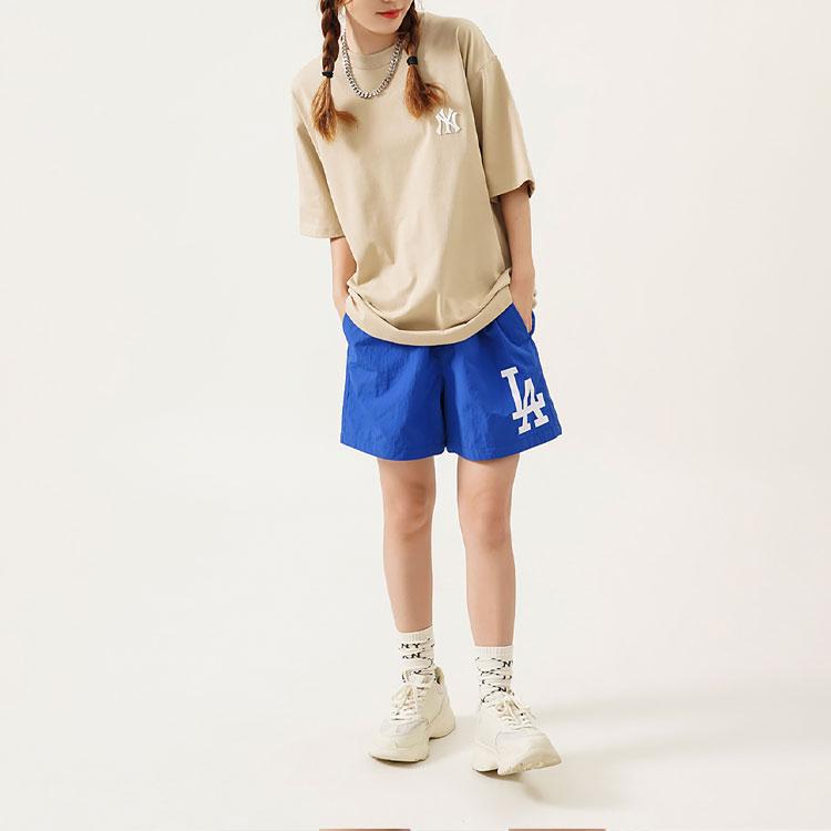 New MLB T Shirt Unisex Beige Yellow 3ATS33023-50BGS