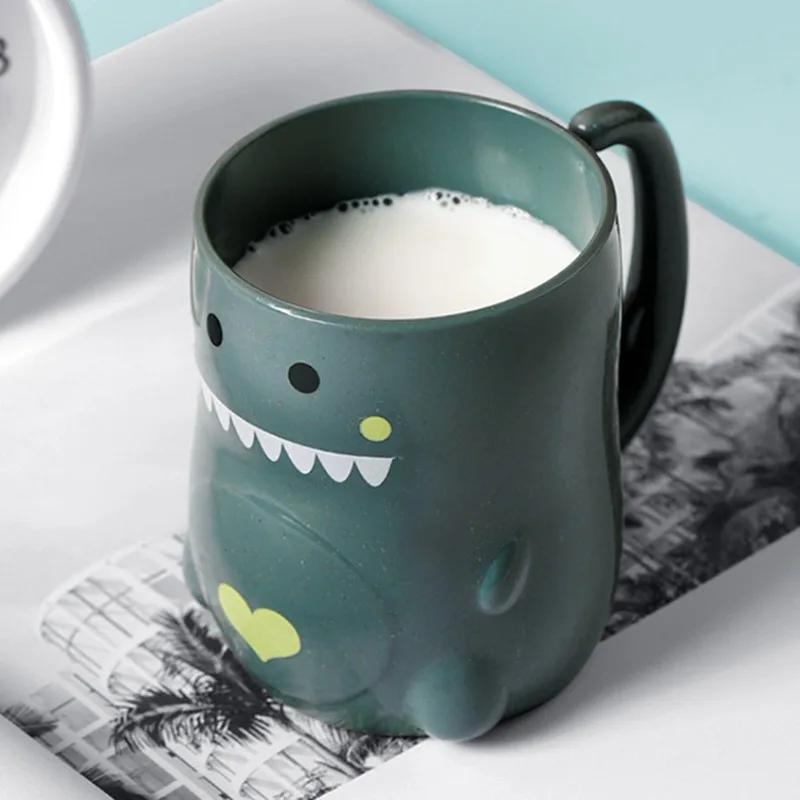 Cute Cartoon Dinosaur Tooth Brushing Mouthwash Cup Couples Cups Environmental Plastic Wash Tooth Mug Bathroom Supplies