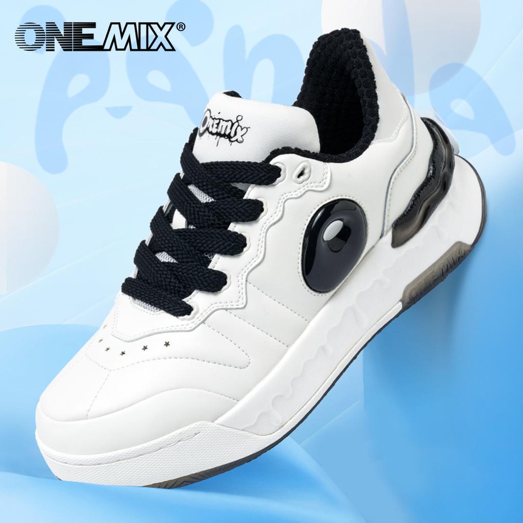 ONEMIX Panda Breathable Shock-absorbing Casual Board Shoes Men Board Shoes Soft Comfortable Autumn Skateboard Sports Shoes