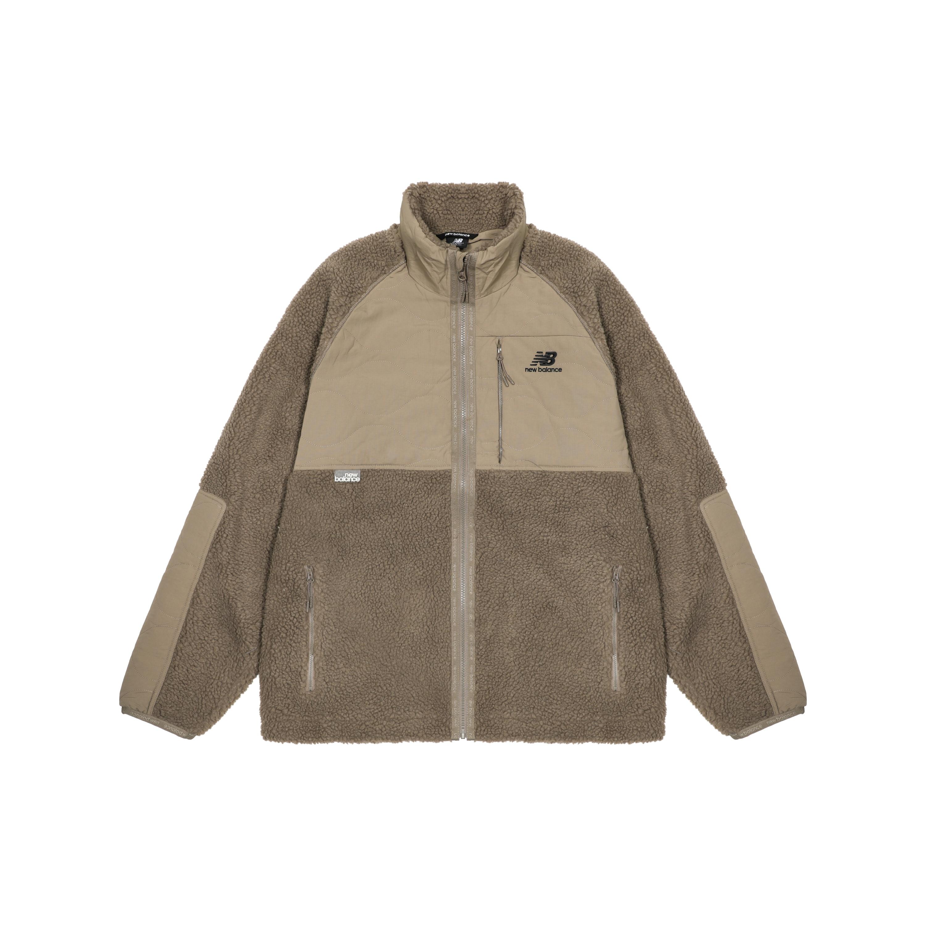 New Balance Lifestyle Cotton Warm Coat Asia Sizing Brown Beige Men s AMJ23326-DRI XS