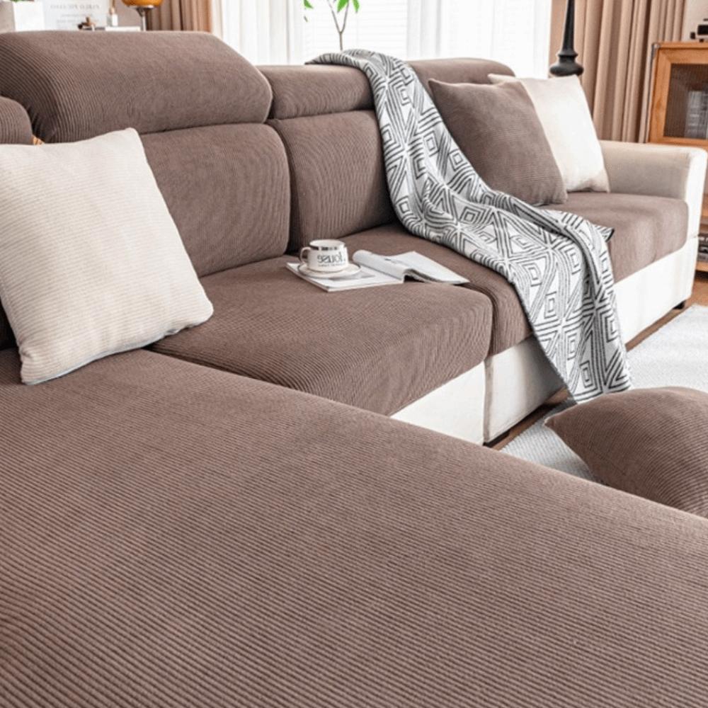 

Thicken Elastic Sofa Slipcover Removable Couch Covers Anti-cat Scratch Sofa Cover Towel Bedroom 2 seates кофейный