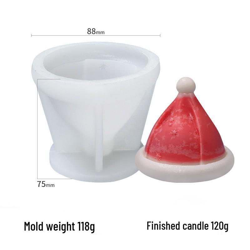 Stampo per candele natalizie: Babbo Natale, Cedro, Pupazzo di neve