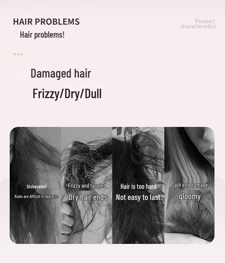 Rechargeable Wireless Hair Straightening & Curling Comb