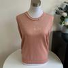 Autumn Winter Women's Round Neck Sweater Beaded Rhinestone Loose Knit Pullover Sweater