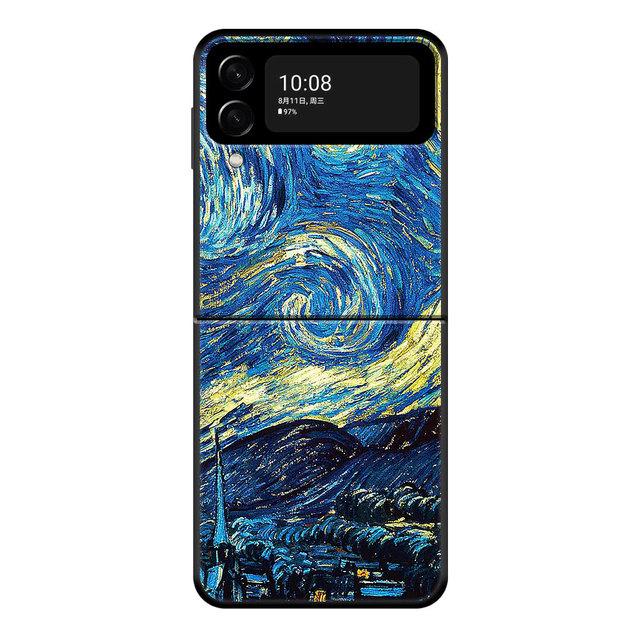Huse tare pentru PC Van Gogh Starry Sky Art pentru Samsung Z Flip3 5g Zflip Zflip3 Flip Husa pentru telefon mobil