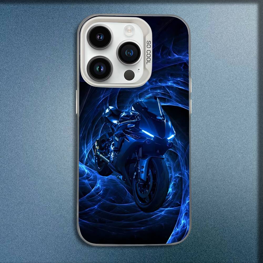 

Moto Y-Yamahaes Cool Bike Phone Case For iPhone 16,15,14,13,12,11,Mini,Pro,E,MAX White Candy Matte Shockproof Cover iPhone11