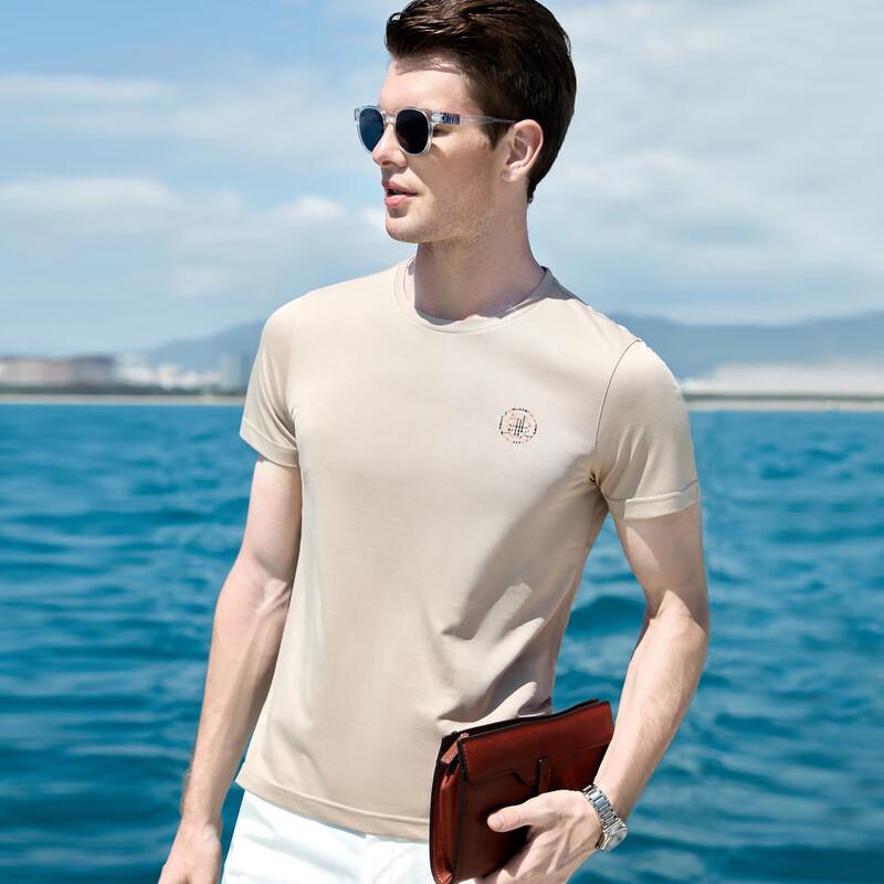 Antonio Men s Silk Blend Short Sleeve T-shirt L