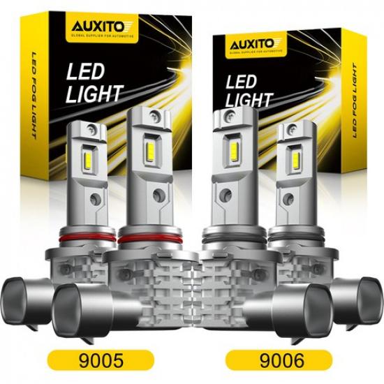 9005 9006 H11 LED Combo Headlight High Low Beam Bulb White Fog Light Kit DRL EOA
