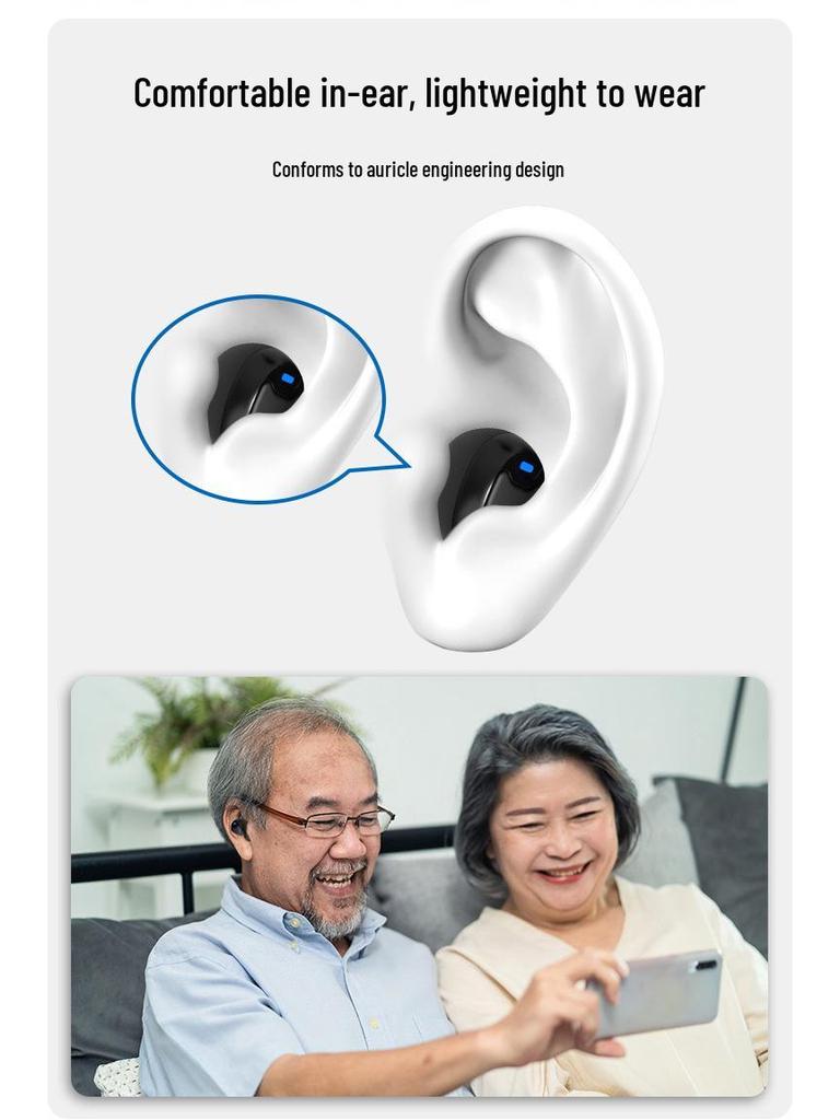XuanYin Rechargeable In-Ear Hearing Aids for Seniors - Smart Amplifiers for the Deaf and Hard of Hearing