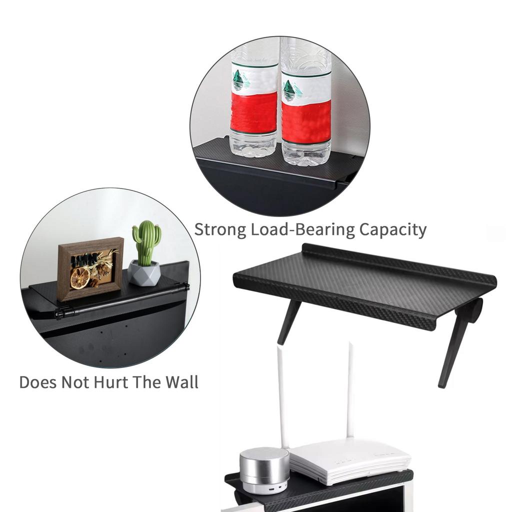 1 Stück TV-Bildschirm-Oberseite-Aufbewahrungsregal Verstellbares Monitor-Aufbewahrungsregal Computer-Schreibtisch-Displayständer TV-Router-Aufbewahrungsregal Organizer