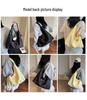 2025 Autumn/Winter Women's Large Canvas Tote with Letter Embroidery - Fashionable Shoulder Bag.