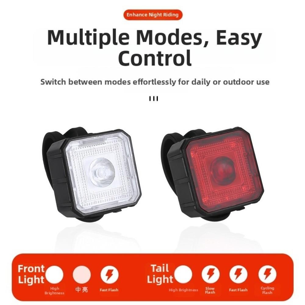 Quick Charging Bicycle Brake Tail Light High Brightness Cycling Accessories Night Cycling