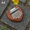 8 Key Kalimba Thumb Piano Gifts For Kids Beginners Music Lovers Players,Cute Instrument Pendant Keychain Accessories