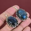 Boucles d'oreilles en labradorite, bijoux faits main, boucles d'oreilles en pierres précieuses, boucles d'oreilles en argent sterling 925, magnifiques boucles d'oreilles pendantes, bijoux avec pierre de naissance, cadeaux pour elle