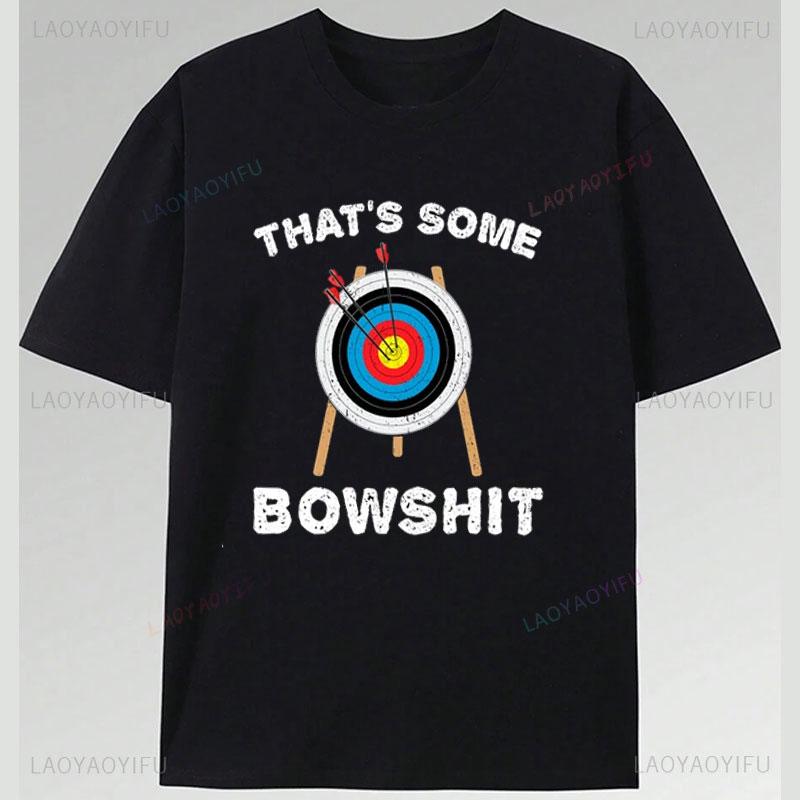 Archery That s Some Bowshit Archer Funny Arrow Bow Sport Lover T-Shirt Boys Girls Bowman Shooting Competition Team Printed Tee S разноцветный