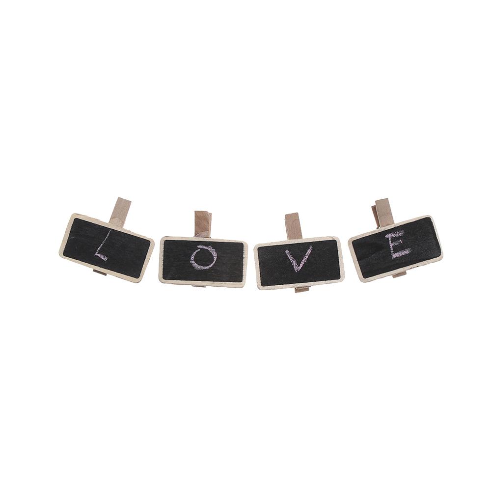 Garden Ornament Label Memo Price Stand Mini Blackboard Message Note Clip Chalkboard Notice Sign