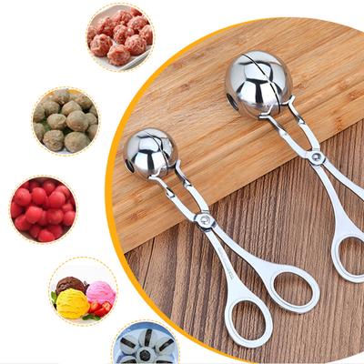 Herramienta para hacer albóndigas Clip Bie Cuchara antiadherente para moldear albóndigas rellenas Cuchara para cocinar Accesorios de cocina de acero inoxidable