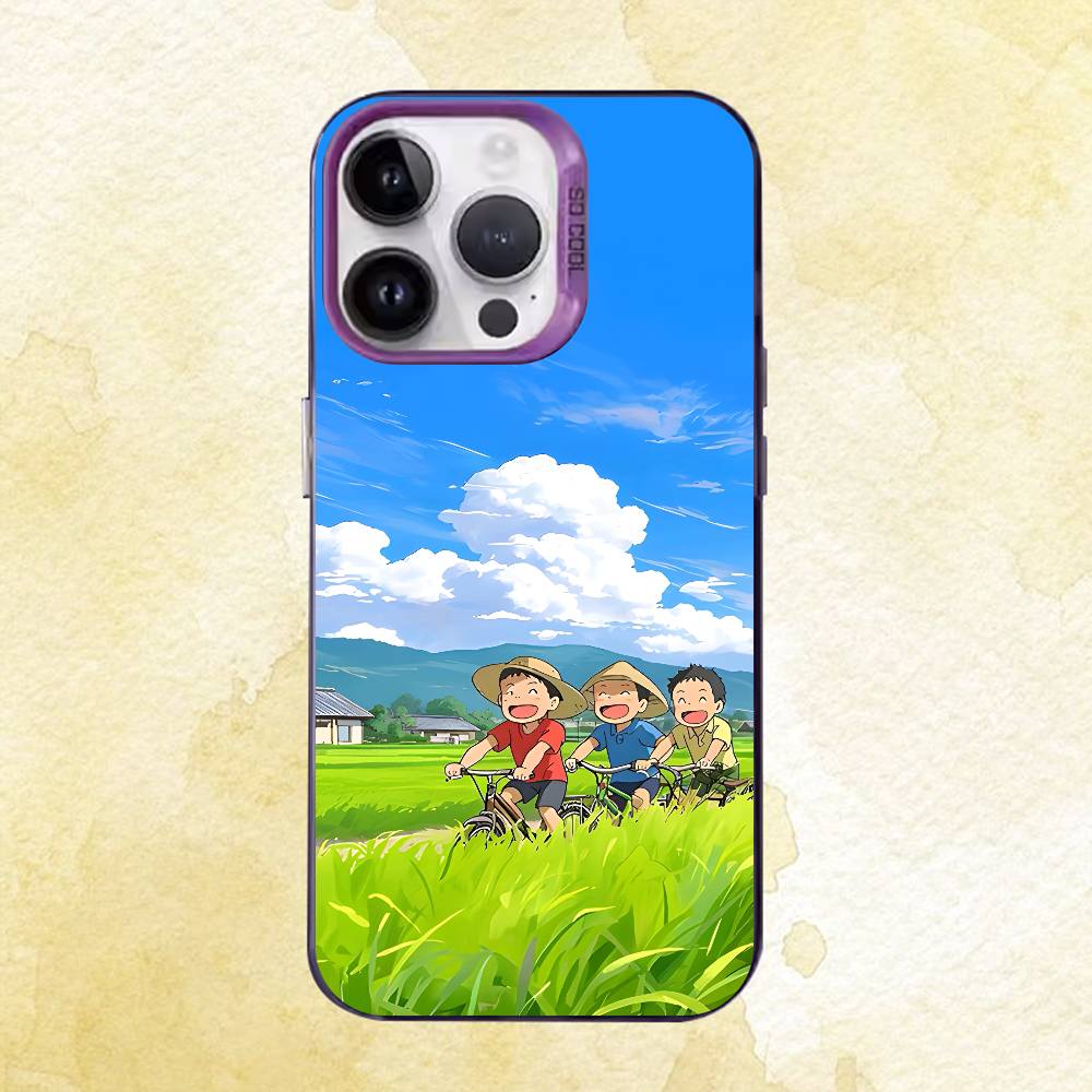 Cute Leisurely Children Case iPhone 17 16e 16 15 14 13 12 11 Pro Max X XS Air Plus Back Cover