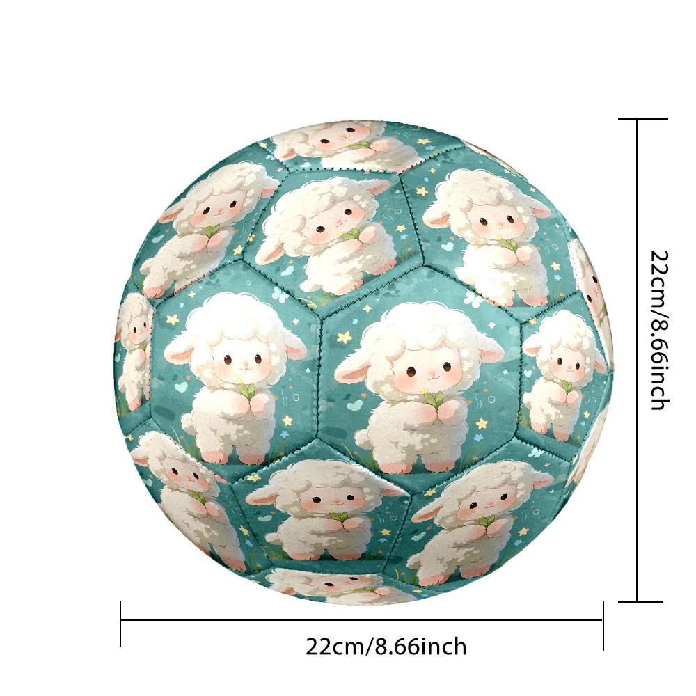 1pc Lamb Garden Size 5 Soccer Ball Professional Match Training Football Indoor &Outdoor Sports Ball Lightweight Durable C65189