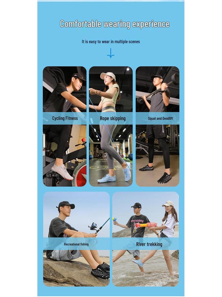 Unisex Five-Finger Barefoot Shoes for Hiking, Surfing, Rafting, Swimming, Wading, Beach, and Fishing