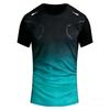 Maglietta da uomo Sport all'aria aperta Magliette da corsa Maglietta stampata con motivo sfumato Confortevole Asciugatura rapida Manica corta Top unisex