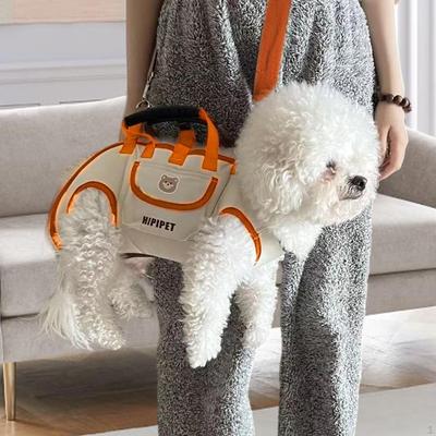 Adjustable Shoulder Carrier for Dogs with Treat Pocket Hiking