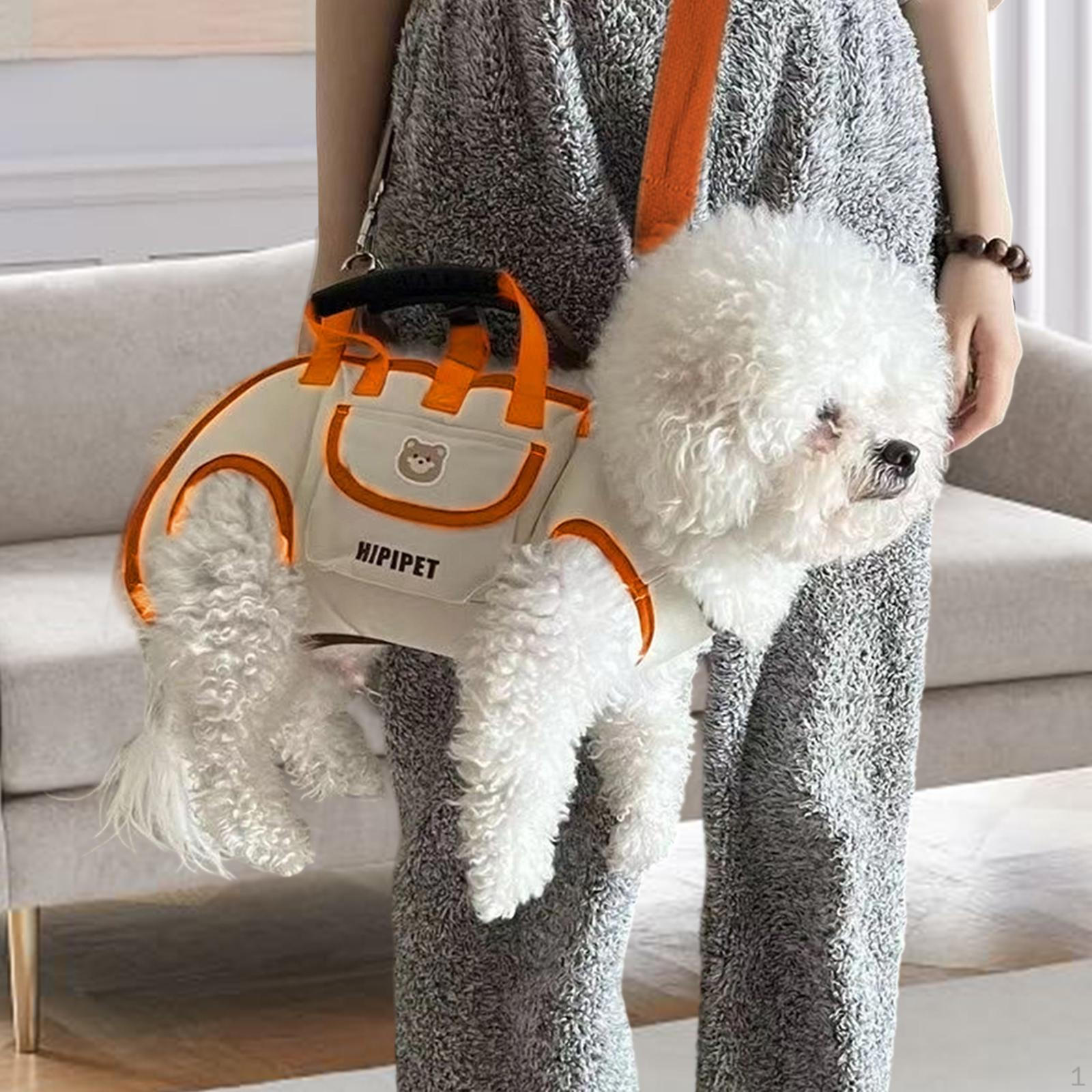 

Регулируемая наплечная переноска для собак с карманом для лакомств для походов S