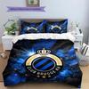 Club Brugge KV Pattern Bedding Quilt Set  Home Decoration  Gift (1 * Duvet Cover + 2 * Pillowcase  Without Core)