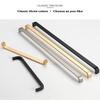 Modern Minimalist Pulls Cupboard Dressers Black Gold Silver Cabinet Door Handles Closet Drawer Knobs Kitchen Furniture Hardw